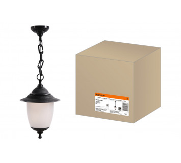 Светильник Прага Эл-11-70 60 Вт Е27 подвесной черный TDM