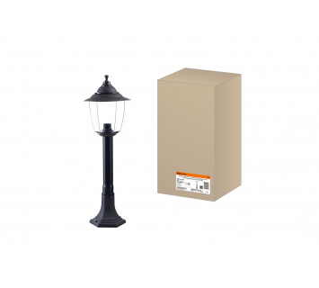 Светильник Прага Эл-11-73-075 60 Вт Е27 напольный на стойке h-0.75 м черный, прозрачный плафон TDM