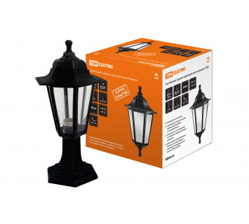 Светильник садово-парковый НТУ 06-60-001 шестигранник, стойка, пластик, черный TDM