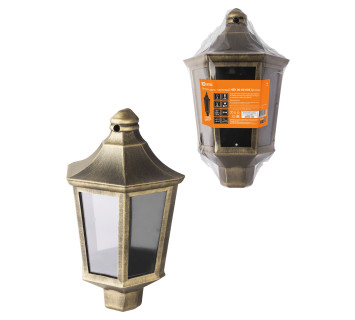Светильник садово-парковый НБУ 06-60-003 настенный, пластик, расс. поликарбонат, бронза TDM