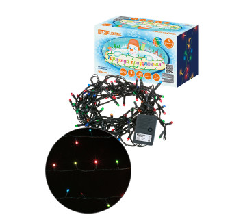 Гирлянда новогодняя, МГ 100, 220 В, многоцветная, 5 м, 8 режимов TDM