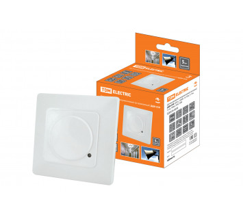 Датчик движения микров. ДДМ-05В 5,8ГГц, 1200Вт, 10-720с, 5-15м, 3+лк, 180гр, IP20, TDM