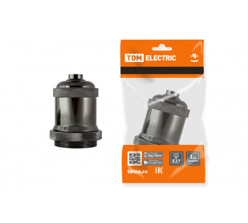 Патрон подвесной Е27, металлический 