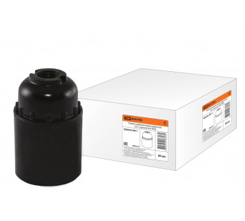 Патрон карболитовый подвесной, Е27, черный, Б/Н TDM