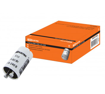 Стартер S10 4-80Вт 220-240В алюм. контакты TDM