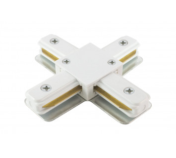 Коннектор Х-образный для шинопровода TLC-01-WH-X, белый, TDM