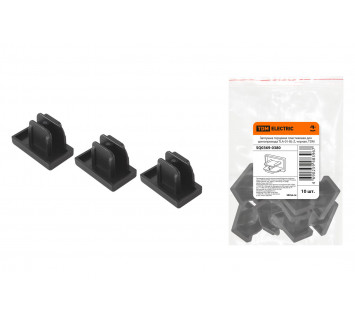 Заглушка торцевая пластиковая для шинопровода TLA-01-BL-Z, черная, TDM