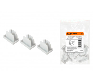 Заглушка торцевая пластиковая для шинопровода TLA-01-WH-Z, белая, TDM