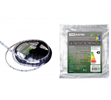 Лента светодиодная SMD5050-60-20-12-144-RGB 60LED/м, IP20, 12В, 14.4Вт, RGB, (У) TDM