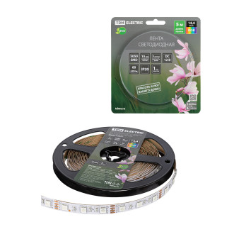 Лента светодиодная SMD5050-60 LED/м-IP20-12 В-14,4 Вт/м-RGB (5 м) блистер TDM