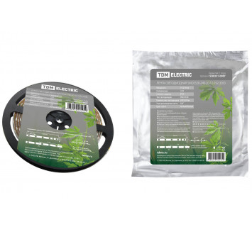 Лента светодиодная SMD3528-240-20-12-192-3200 240LED/м, IP20, 12В, 19,2Вт, 3200К, TDM