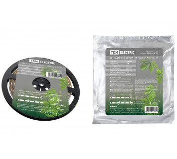 Лента светодиодная SMD5050-60-20-12-144-YE 60LED/м, IP20, 12В, 14,4Вт, желтый, (У) TDM