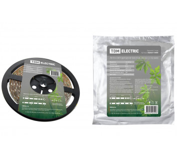 Лента светодиодная SMD3528-240-54-12-192-6400 240LED/м, IP54, 12В, 19,2Вт, 6400К, TDM