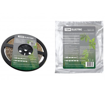 Лента светодиодная SMD5050-60-54-12-144-BL 60LED/м, IP54, 12В, 14,4Вт, синий, (У) TDM