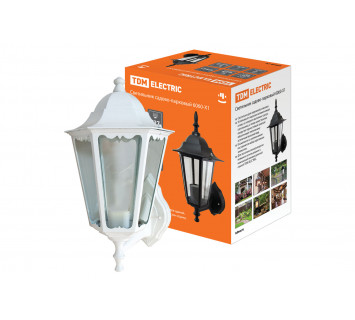 Светильник 6060-21 садово-парковый шестигранник, 60Вт, вверх, белый