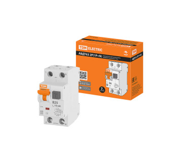 АВДТ 63 2Р(1Р+N) B25 10мА 6кА тип А TDM