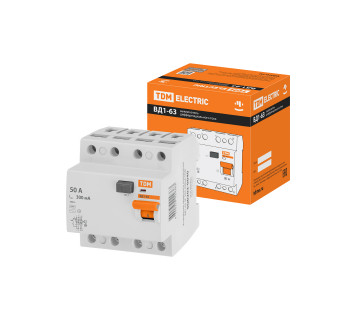 УЗО ВД1-63 4Р 50А 300мА TDM