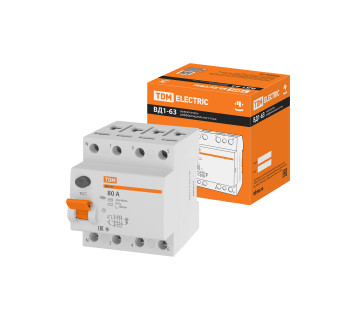 УЗО ВД1-63 4Р 80А 300мА TDM