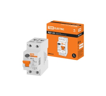 УЗО ВД1-63 2Р 80А 500мА TDM