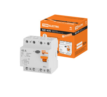УЗО ВД1-63S 4Р 63А 300мА TDM