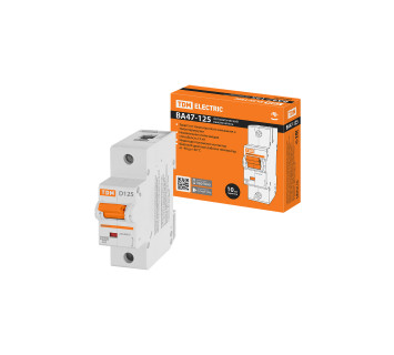 Авт. выкл. ВА47-125 1Р 125А 15кА х-ка D TDM