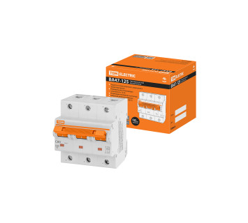 Авт. выкл. ВА47-125 3Р 80А 15кА  х-ка С TDM