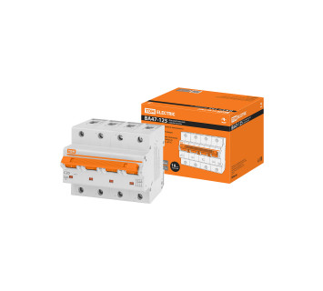 Авт. выкл. ВА47-125 4Р 20А 15кА  х-ка С TDM