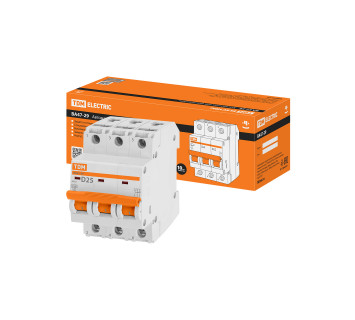 Авт. выкл.ВА47-29 3Р 25А 4,5кА х-ка D TDM