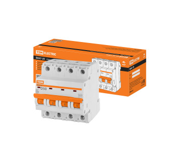 Авт. выкл.ВА47-29 4Р 50А 4,5кА х-ка D TDM