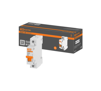 Авт. выкл.ВА47-63 1Р 25А 4,5кА х-ка С TDM