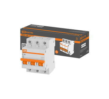 Авт. выкл.ВА47-63 3Р 16А 4,5кА х-ка С TDM