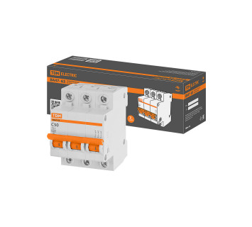 Авт. выкл.ВА47-63 3Р 50А 4,5кА х-ка С TDM