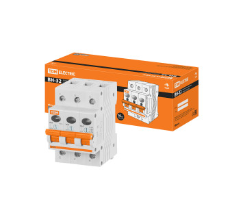 Выключатель нагрузки (мини-рубильник) ВН-32 3P 16A TDM