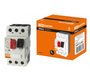 Пускатель ПРК32-0,16 In=0,16A Ir=0,1-0,16A Ue 660В TDM