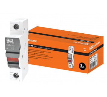 Держатель плавких вставок ДПВ 10х38 1П TDM