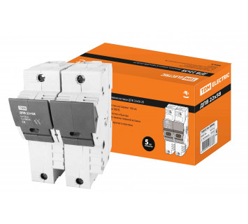 Держатель плавких вставок ДПВ 22х58 2П TDM