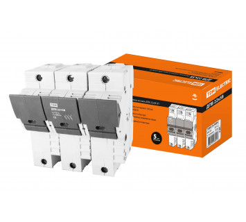 Держатель плавких вставок ДПВ 22х58 3П TDM