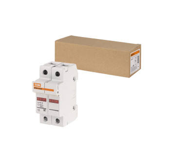 Держатель плавких вставок ДПВ2 10х38 2П TDM