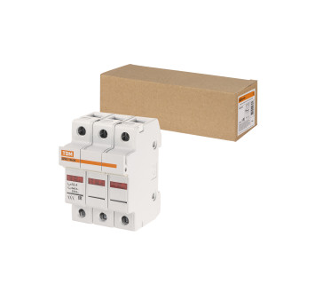 Держатель плавких вставок ДПВ2 10х38 3П TDM