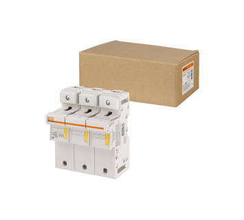 Держатель плавких вставок ДПВ2 22х58 3П TDM