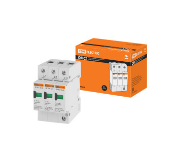 Разрядник ОПС1-C 3Р In=20kA Un=400B Im=40kA TDM