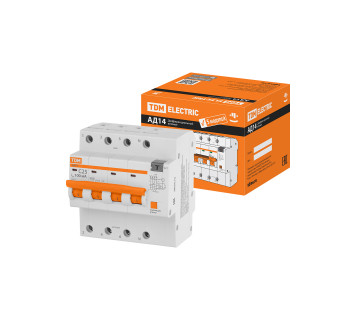 Диф.автомат АД14 4P, C25, 100мА, 4,5кА, тип АС, 5 мод, TDM