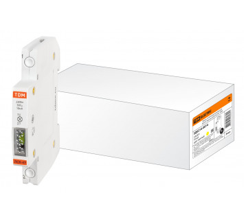 Лампа сигнальная компактная ЛСК-47 желтая (LED) AC/DC TDM