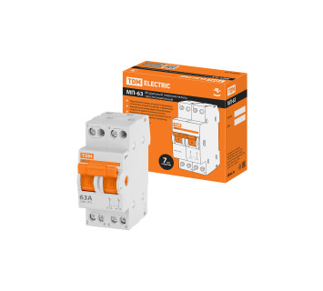 Модульный переключатель трехпозиционный МП-63 2P 63А TDM