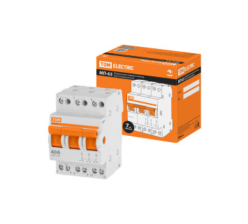 Модульный переключатель трехпозиционный МП-63 3P 40А TDM