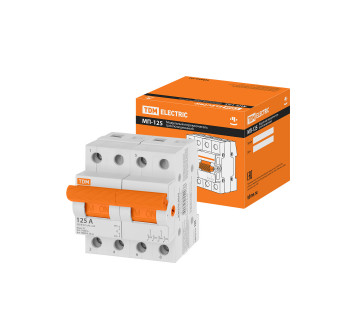 Модульный переключатель трехпозиционный МП-125 2P 125А TDM