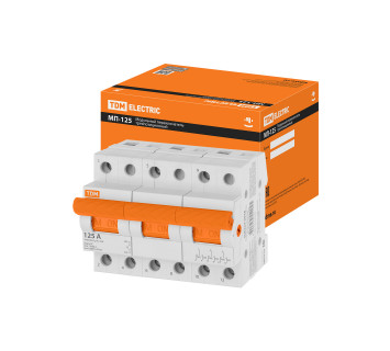 Модульный переключатель трехпозиционный МП-125 3P 125А TDM