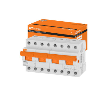 Модульный переключатель трехпозиционный МП-125 4P 125А TDM