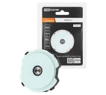 Розетка TV проходная фисташковая, 