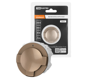 Выключатель карточный 250В 8кВт бронза, 